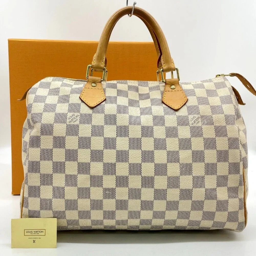 ❌SOLD❌ Authentic Louis Vuitton Damier Azur Speedy 30 Hand Bag - Picture 1 of 14